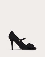 VALENTINO GARAVANI BOWJANE MARY-JANE PUMPS IN CREPE FABRIC 100MM - Image 2
